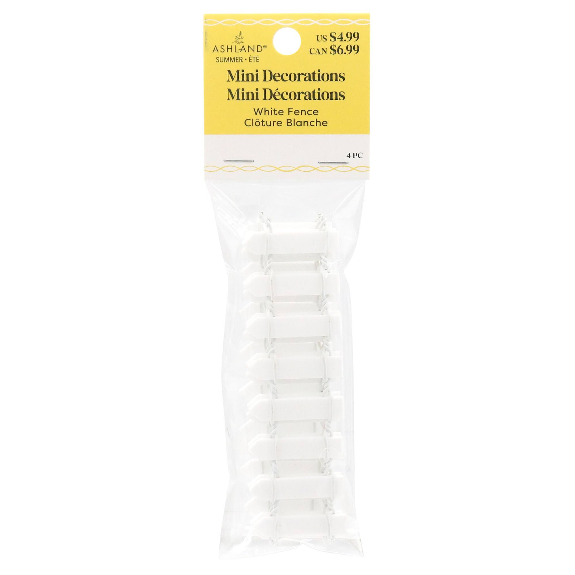 Mini White Fence Decorations, 4ct. by Ashland®